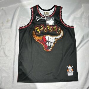 Brand x Chicago Basketball Jersey Michael Jordan in Flames Design, Size XL NWT